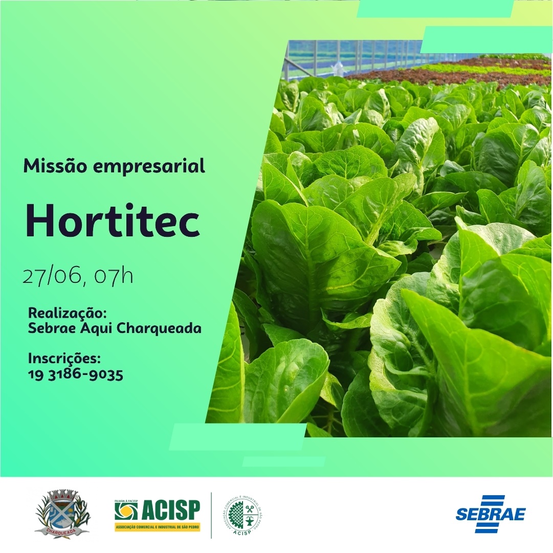 Sebrae Aqui Charqueada leva produtores e empresários para a Hortitec